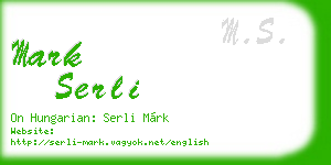 mark serli business card