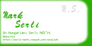 mark serli business card